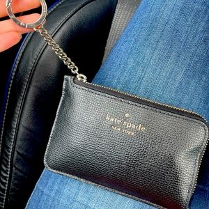 Kate Spade Black Keychain Cardholder